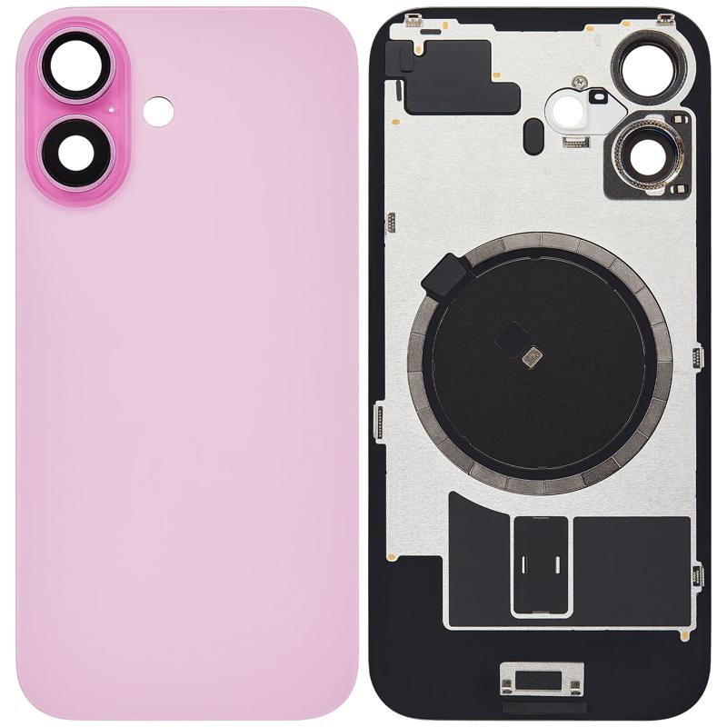 Compra la tapa trasera con placa de acero y MagSafe preinstalado para iPhone 16 en Guatemala.