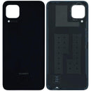 Tapa trasera Service Pack negra para Huawei P40 Lite, repuesto original para reparación de carcasa trasera.