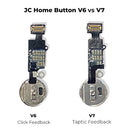 Botón Home dorado con cable flex JCID para iPhone 7, 7 Plus, 8, 8 Plus, funcionalidad Taptic Click.