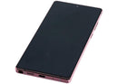 Pantalla OLED Samsung Galaxy Note 20 5G Mystic Bronze con marco, lista para reparación de display.