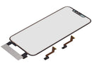 Pantalla táctil digitalizadora 3 en 1 con cristal y OCA para iPhone 12 Pro Max A2342, lista para reparación.