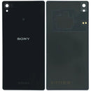 Tapa trasera de vidrio original negra para Sony Xperia Z3 (modelos D6603, D6653), repuesto de back cover.