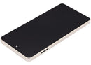 Pantalla Pure Cashmere refurbished para Motorola Moto G Power 5G (XT2617/2026) con marco, ideal para reparación.