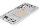 Pantalla OLED Samsung Galaxy S24 Plus 5G gris mármol con marco, 120Hz, para reparación de pantalla rota.