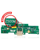 Puerto de carga con tarjeta Asus ZenPad 3S 10 Z500M P027 WiFi, repuesto para reparación.