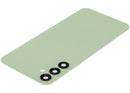 Tapa trasera verde lima para Samsung Galaxy A24 4G, con lente de cámara integrada, repuesto original.