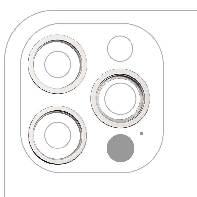 Encuentra el juego de 3 piezas de anillos de bisel de cámara trasera para iPhone 12 Pro en Guatemala, para reparaciones y componentes de iPhone.