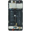Pantalla LCD original Huawei Nova CAN-L01 negra, repuesto para reparación de display roto.