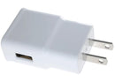 Cargador de pared Samsung de 10W USB-A blanco, adaptador de viaje 5V 2A para carga rápida.