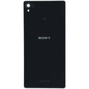Tapa trasera de vidrio original negra para Sony Xperia Z3 (modelos D6603, D6653), repuesto de back cover.