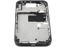 Chasis medio iPhone 16 Pro titanio negro con botones de encendido y volumen, repuesto Aftermarket Plus.