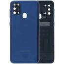 Tapa trasera original azul para Samsung Galaxy M31 (M315) con lente de cámara, repuesto.