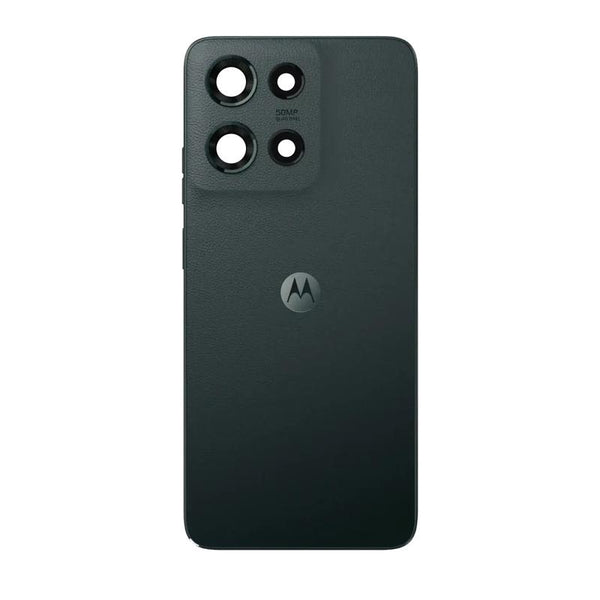 Tapa trasera original OEM en Forest Gray para Motorola Moto G 5G (XT2513 / 2025) disponible en Guatemala.