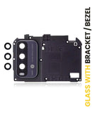 Lente de cámara trasera con soporte y bisel para Xiaomi Redmi Note 9 4G en Guatemala, disponible en mayoristas de reparaciones y talleres especializados.