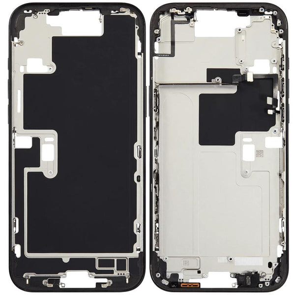 Encuentra la carcasa intermedia con botones de encendido y volumen para iPhone 16 Pro Max Black Titanium en Guatemala.