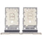Encuentra la bandeja de tarjeta SIM dual compatible para Samsung Galaxy Z Fold 4 en Guatemala, garantizada y disponible en color beige, ideal para reparaciones y reemplazos.