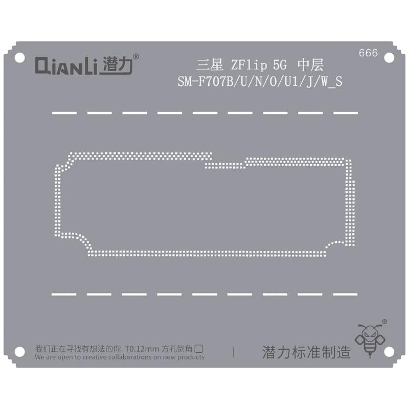 Compra el Stencil Bumblebee (QS666) para Samsung Z Flip 5G en Guatemala, contáctanos para reparaciones de Samsung y componentes al por mayor.