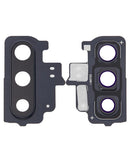 Lente de camara trasera con anillo para Samsung Galaxy Note 10 (Aura Black)