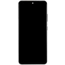 Pantalla incell Samsung Galaxy S21 Ultra Phantom Silver con marco, repuesto para reparación de display roto.