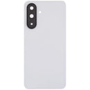 Tapa trasera blanca de repuesto para Samsung Galaxy A36 5G (SM-A366E) con lente de cámara.