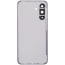 Tapa trasera blanca de repuesto para Samsung Galaxy A36 5G (SM-A366E) con lente de cámara.