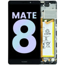 Pantalla original Huawei Mate 8 NXT-L09 con marco, repuesto para reparación de display LCD frontal.