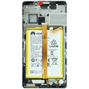 Pantalla original Huawei Mate 8 NXT-L09 con marco, repuesto para reparación de display LCD frontal.