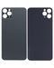 Tapa Trasera iPhone 11 Pro Max Color Negro | Agujero de Lente de Camara Grande | Instala Facil