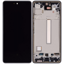 Pantalla Incell con marco para Samsung Galaxy A53 5G (A536 / 2022) sin sensor de huella dactilar (Negro)