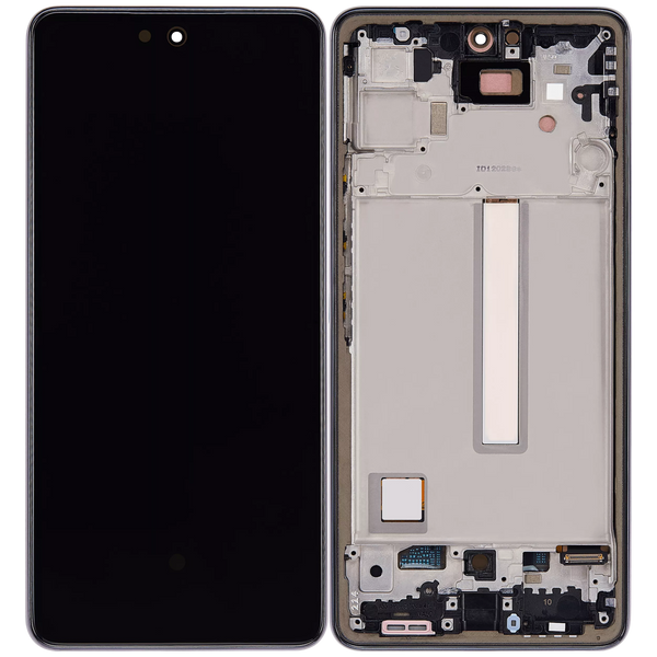 Pantalla Incell con marco para Samsung Galaxy A53 5G (A536 / 2022) sin sensor de huella dactilar (Negro)