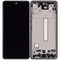 Pantalla Incell con marco para Samsung Galaxy A53 5G (A536 / 2022) sin sensor de huella dactilar (Negro)