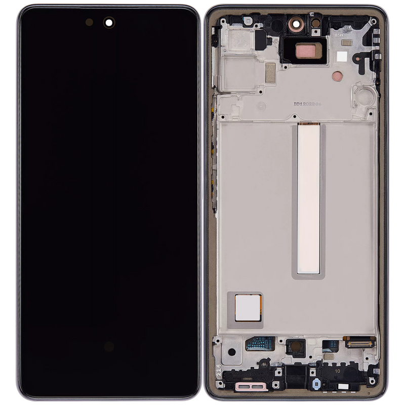 Pantalla Incell con marco para Samsung Galaxy A53 5G (A536 / 2022) sin sensor de huella dactilar (Negro)