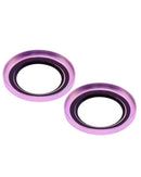 Protector de lente de camara Casper para iPhone 16 / 16 Plus (Rosa) (Transparente)
