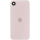 Tapa trasera rosa claro OEM Grade A para iPhone 17e, con magneto MagSafe y NFC. Ideal para reparación de pantalla rota.