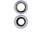Lente de camara trasera con soporte y bisel para iPhone 12 / 12 Mini (Morado) (Zafiro Real / Premium)