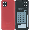 Tapa trasera original Samsung Galaxy Note 10 Lite (SM-N770F) roja, repuesto back cover.