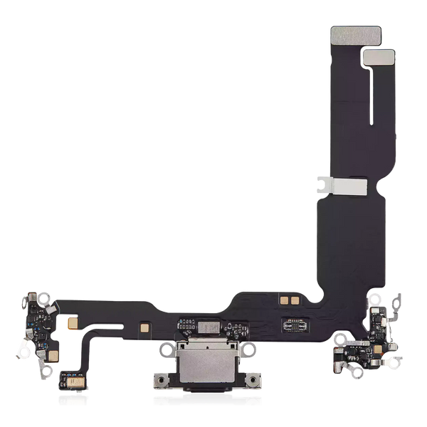 Puerto de carga flexible para iPhone 15 Plus (postventa Plus) (Negro)