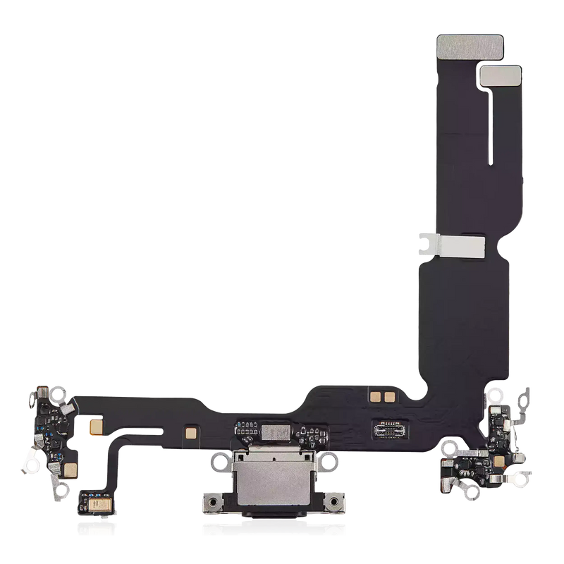 Puerto de carga flexible para iPhone 15 Plus (postventa Plus) (Negro)