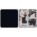 Pantalla OLED interna refurbished para Google Pixel 9 Pro Fold Porcelain con marco, lista para instalación.