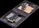 Pantalla OLED interna negra con marco para Samsung Galaxy Z Flip 6 (F741), repuesto para reparación display.