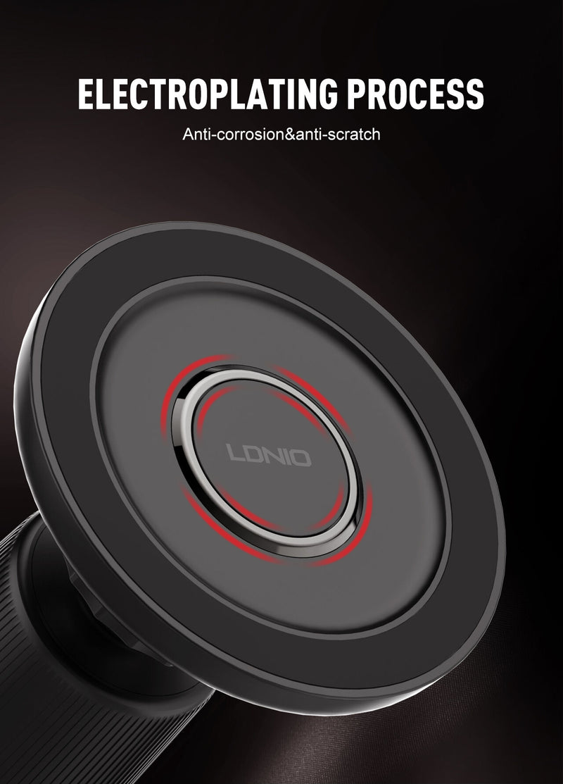 Encuentra el mejor soporte magnético inalámbrico para carro en Guatemala en SlowBack, distribuidor mayorista de la marca LDNIO.