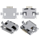 Encuentra el puerto de carga para soldar de 05 pines Micro B con 2 puntos de anclaje en Guatemala para tus reparaciones de dispositivos electrónicos, disponible en mayoristas y talleres especializados en componentes electrónicos.