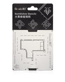 Stencil BGA Qianli Bumblebee QS174 para reballing de la placa base del Xiaomi 12 Pro, capa intermedia.