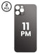 Paquete de 2 tapas traseras color gris espacial con agujero ampliado para cámara de iPhone 11 Pro Max disponible en Guatemala para reparación en talleres especializados.