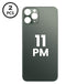 Tapa trasera iPhone 11 Pro Max de color Midnight Green con orificio de cámara mayor, disponible en Guatemala para reparaciones.