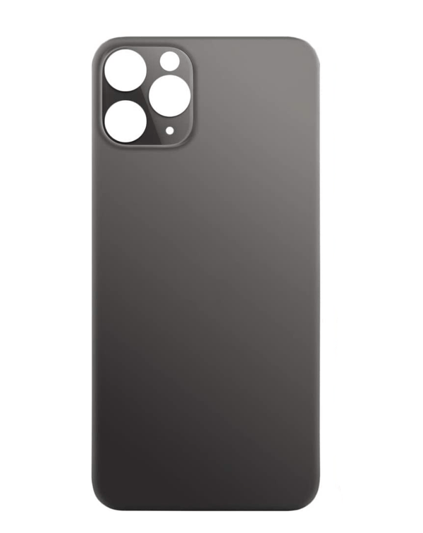 tapa trasera iPhone 11 Pro Max con agujero de camara mas grande (SPACE GRAY)