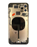 Encuentra tapas traseras con componentes preinstalados para iPhone 11 Pro Max en Guatemala, ideal para reparaciones y sin logo.
