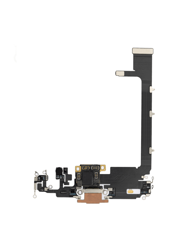 Reparación de puerto de carga con cable flex para iPhone 11 Pro Max en Guatemala - requiere soldadura en placa hija.