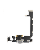 Encuentra en Guatemala un puerto de carga con cable flex para iPhone 11 Pro Max (plateado) con soldadura daughter board en BajoPPLCD, especialistas en componentes Apple y reparaciones de puertos de carga.