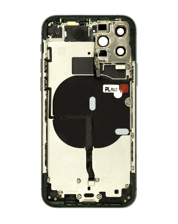 Compra en Guatemala el marco trasero con componentes pequeños preinstalados para iPhone 11 Pro en color Midnight Green para reparaciones de tu dispositivo.